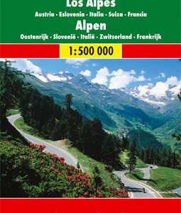 Alpy - Austria Słowenia Włochy Szwajcaria Francja mapa 1:500 000 Freytag & Berndt