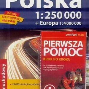 Atlas samochodowy Polska 2019/20 + Pierwsza pomoc