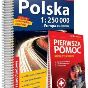 Atlas samochodowy Polska + instr. pierwszej pomocy
