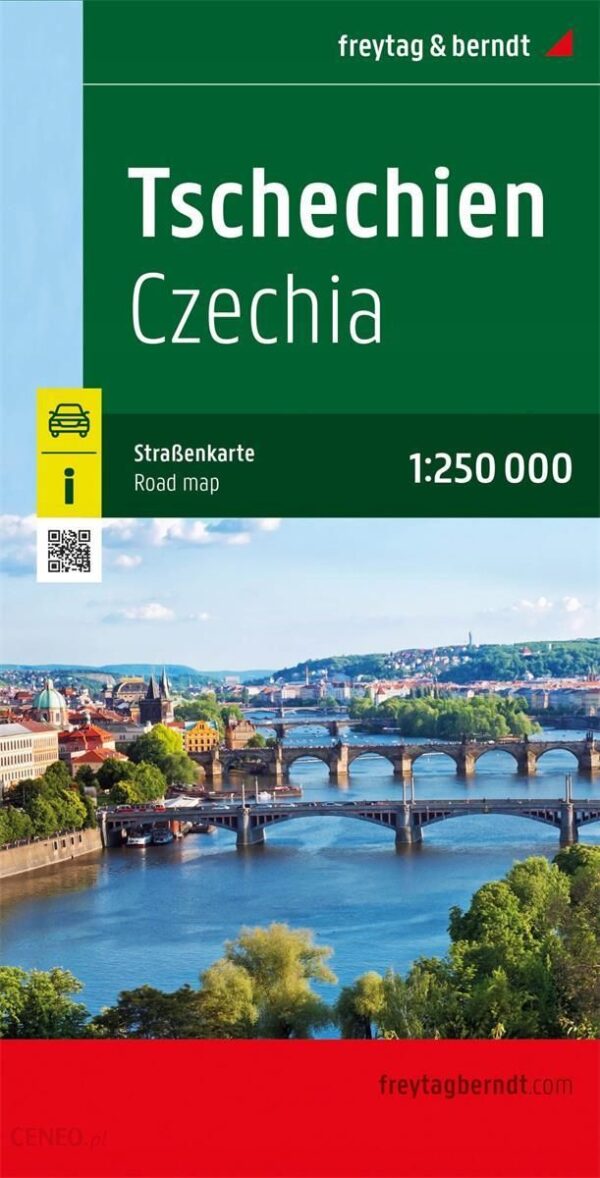Czechy mapa 1:250 000 Freytag & Berndt 2022