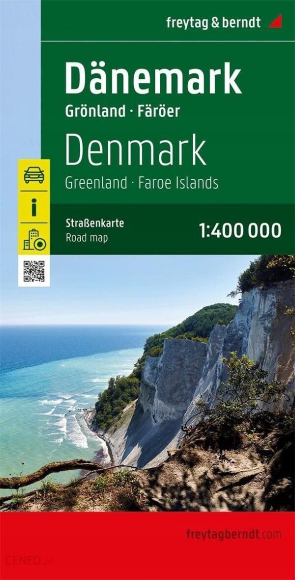 Dania mapa 1:400 000 Freytag Berndt 2022