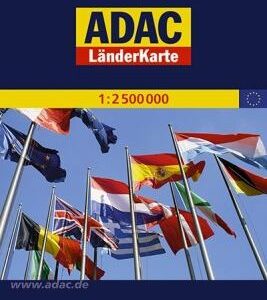 Europa mapa 1:2 500 000 ADAC