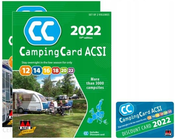 Europa Przewodnik CampingCard Acsi karta rab. 2022