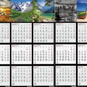 Kalendarz 2022 KTK Trójdzielny Kwadratowy MIX