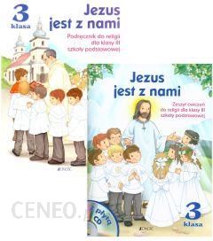 Pakiet Jezus jest z nami: Podręcznik i zeszyt ćwiczeń do religii dla klasy 3 szkoły podstawowej + CD