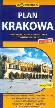 Plan Krakowa mapa turystyczna