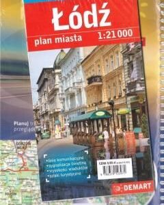 Plan mista - Łódź 1:21 000 + atlas sam. Polska