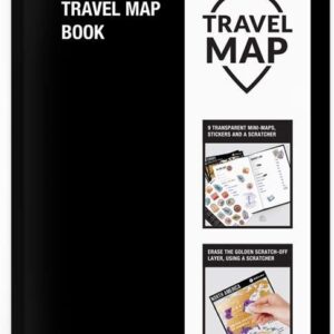 Planer zdrapka podróży Travel Map Book