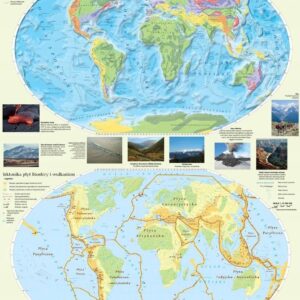 Świat Geologia I Tektonika Mapa Ścienna 160 x 120