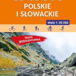 Tatry Polskie i Słowackie. Mapa wodoodporna