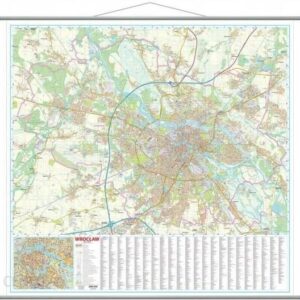 Wrocław Mapa Ścienna / Plan Miasta 1:20 000